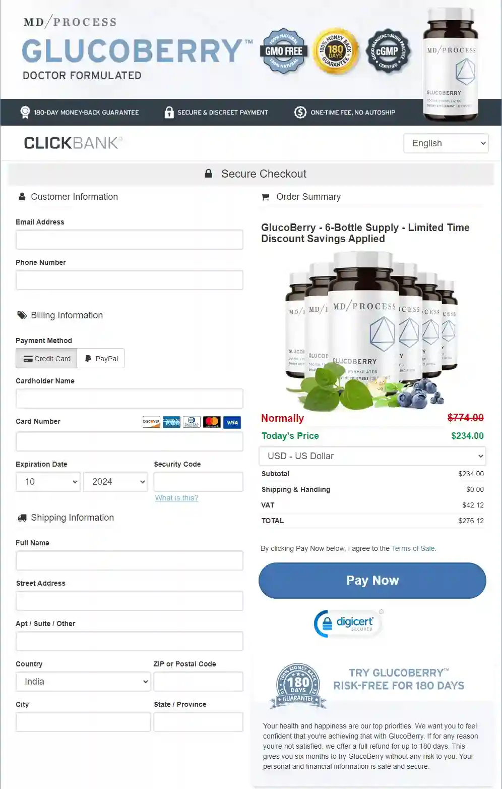 glucoberry buy page
